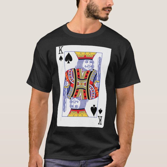 T-shirt Carte de jeu King of Spades (Devant)
