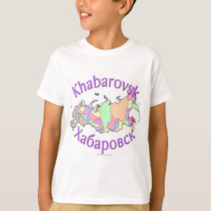 T-shirt Carte de Khabarovsk Russie