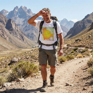 T-shirt Carte de la Bolivie avec les villes et les frontiè