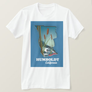 T-shirt Carte de la californie d'Humboldt