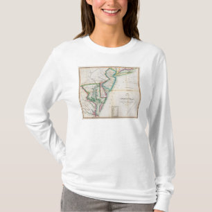 T-shirt Carte de la côte américaine