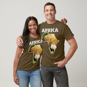 T-shirt Carte de la faune africaine Rhino Calf