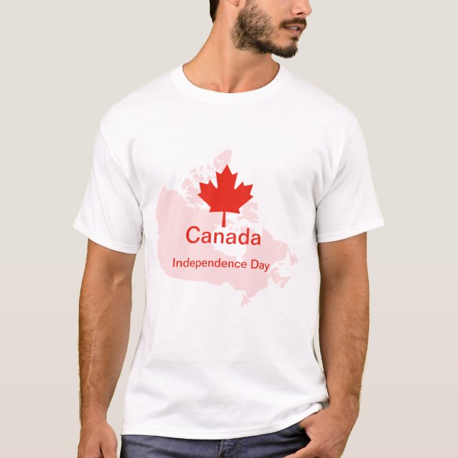 T-shirt Carte de la feuille d'érable de la Fierté canadien (Devant)