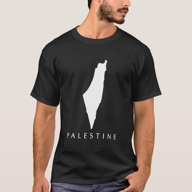 T-shirt Carte de la Palestine Amour (Devant)