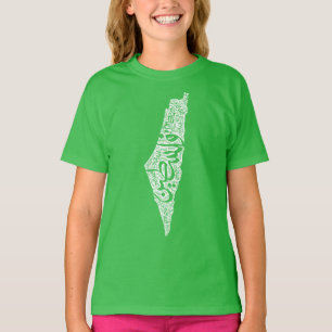 T-shirt Carte de la Palestine libre et drapeau du Canada (