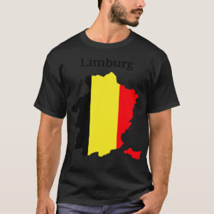 T-shirt Carte de la province de Limbourg Belgique