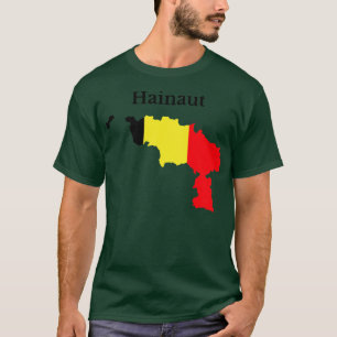 T-shirt Carte de la province du Hainaut Belgique