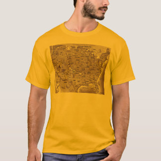 T-shirt Carte de la route historique 66