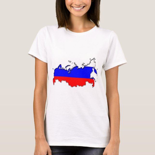 T-shirt Carte de la Russie (Devant)