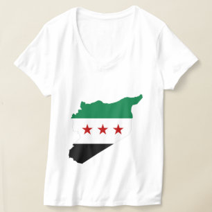 t-shirt - carte de la syrie libre