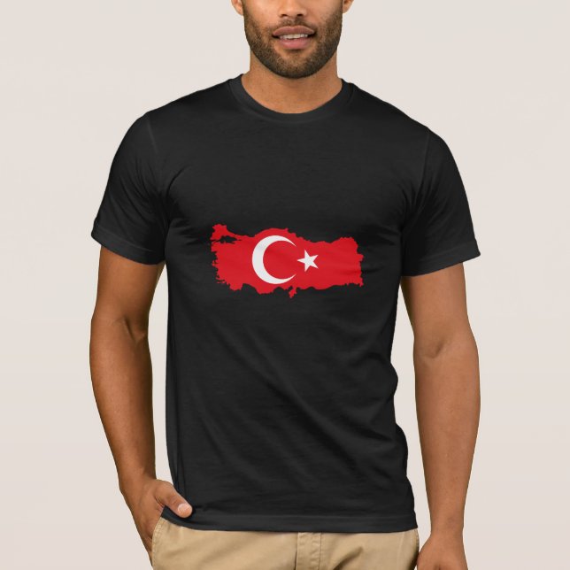 T-SHIRT CARTE DE LA TURQUIE (Devant)