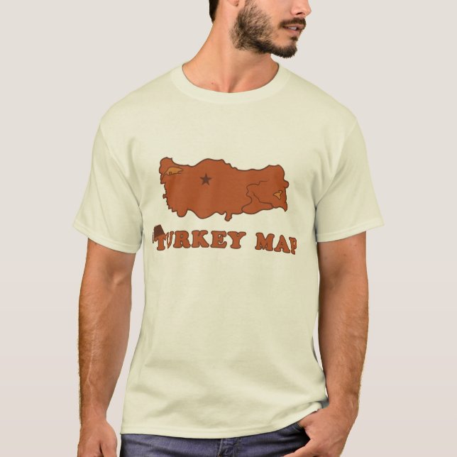 T-shirt Carte de la Turquie (Devant)