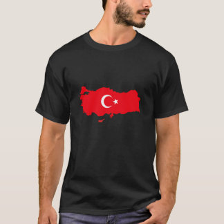 T-shirt Carte de la Turquie Türkiye Carte Drapeau de la Tu