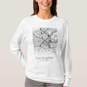 T-shirt Carte de la ville de Los Angeles
