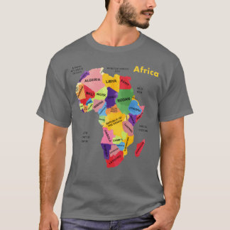 T-shirt Carte de l'Afrique