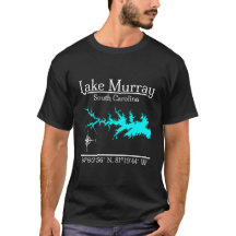Carte de Lake Murray en Caroline du Sud avec coord