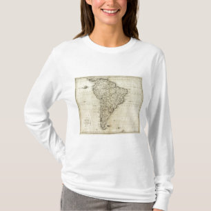 T-shirt Carte de l'Amérique du Sud