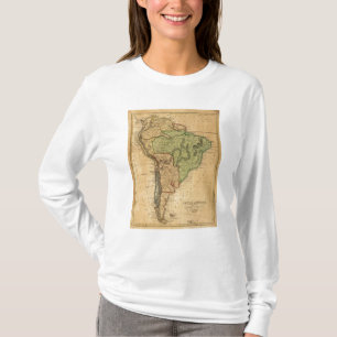 T-shirt Carte de l'Amérique du Sud par Worcester