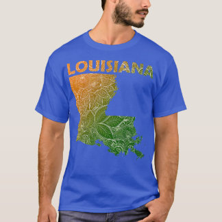 T-shirt Carte de l'art de mandala coloré avec texte en ver