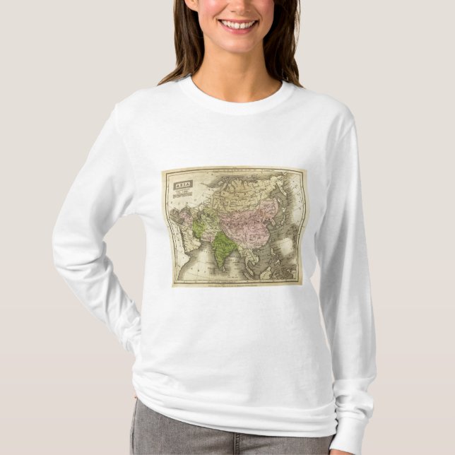 T-shirt Carte de l'Asie Olney (Devant)