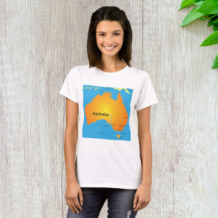 T-shirt Carte De L'Australie