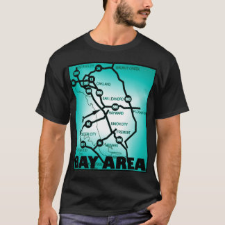 T-shirt Carte de l'autoroute de la baie