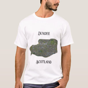 T-shirt Carte de l'Ecosse de Dundee Retro Don T Shirt