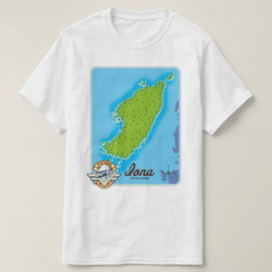 T-shirt Carte de l'Écosse Iona