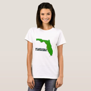 T-shirt Carte de l'État de Floride et femmes de texte
