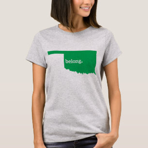 T-shirt Carte de l'état de l'Oklahoma Belong