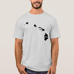 T-shirt Carte de l'État d'Hawaii Belong