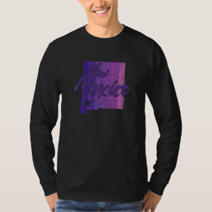 T-shirt Carte de l'état du Nouveau-Mexique
