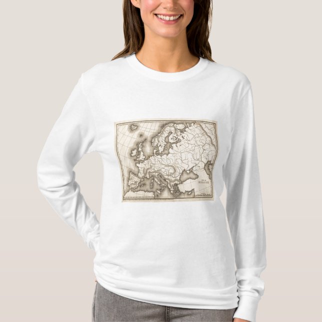 T-shirt Carte de l'Europe (Devant)