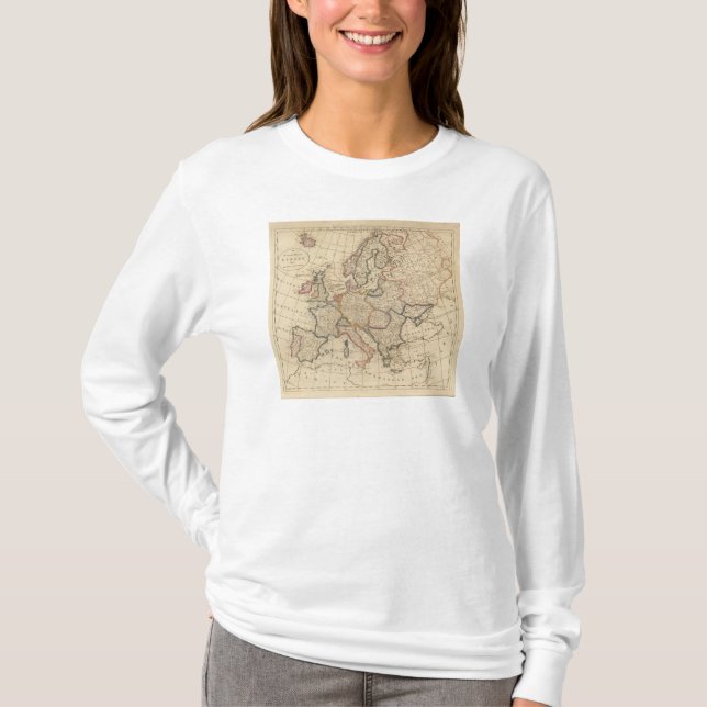 T-shirt Carte de l'Europe (Devant)
