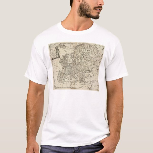 T-shirt Carte de l'Europe 3 (Devant)
