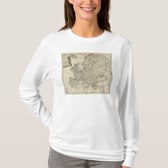 T-shirt Carte de l'Europe 3 (Devant)