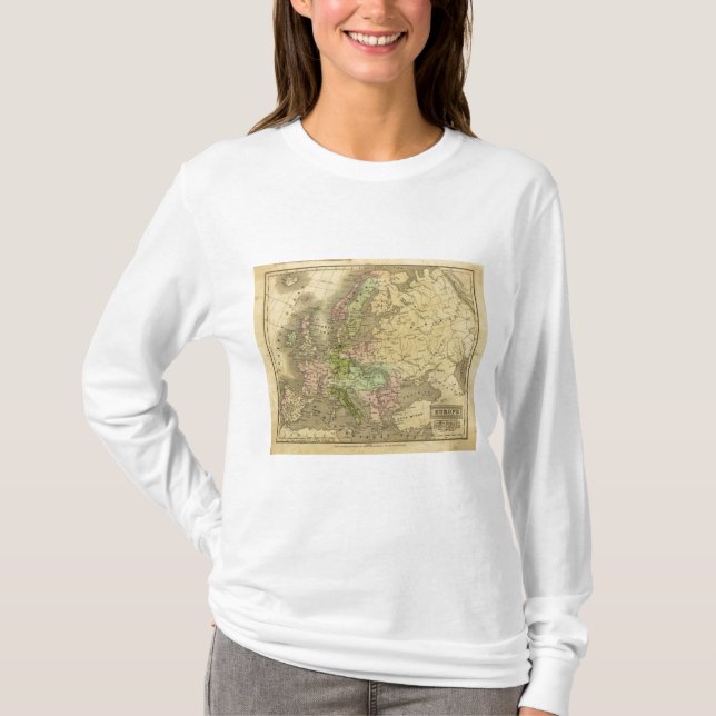 T-shirt Carte de l'Europe Olney (Devant)