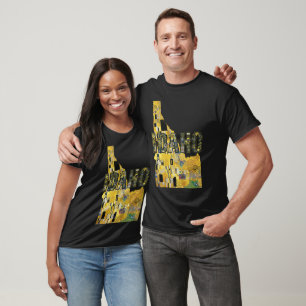T-shirt Carte de l'Idaho et texte