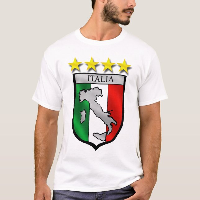 T-shirt carte de l'Italie de drapeau de l'Italie de (Devant)