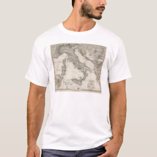 T-shirt Carte de l'Italie par Stieler