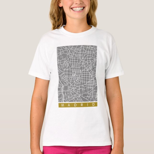 T-shirt Carte de Madrid (Devant)