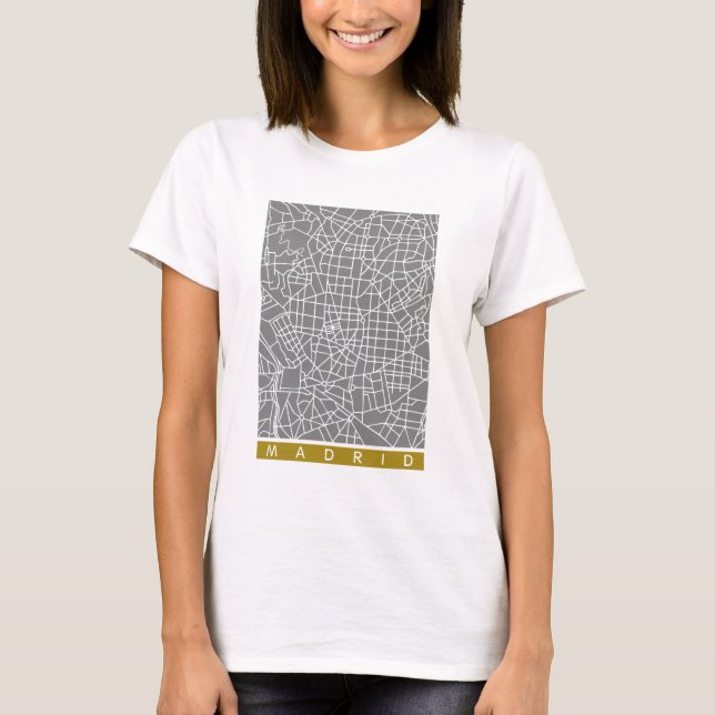 T-shirt Carte de Madrid (Devant)