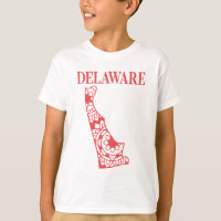 Carte de mandala d'état du Delaware, Fabriqué dans