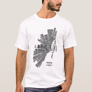 T-shirt Carte de Miami