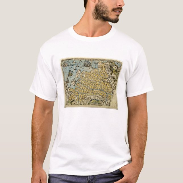 T-shirt Carte de Nagasaki (Devant)
