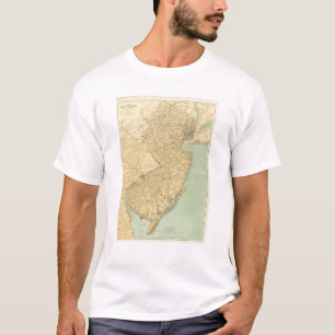 T-shirt Carte de New Jersey