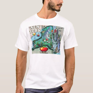 T-shirt Carte de New York