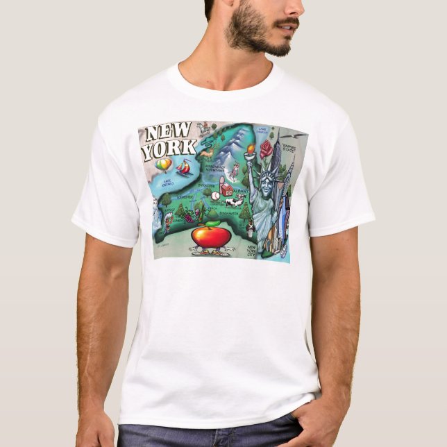 T-shirt Carte de New York (Devant)