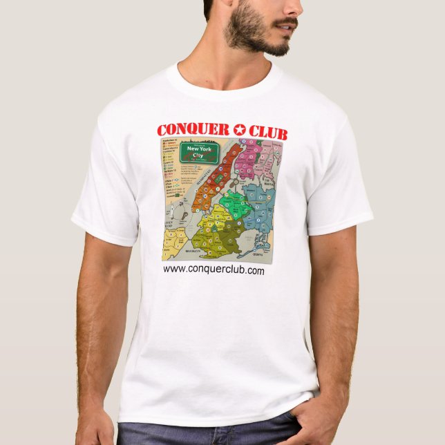 T-shirt Carte de New York City (Devant)