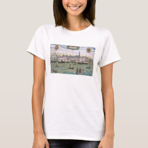 T-shirt Carte de Nimègue, de "Civitates Orbis Terrarum" b